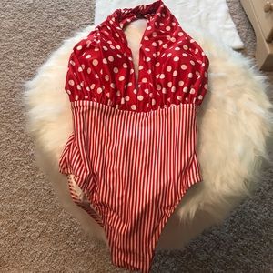 Anthropologie Allihop plunging one piece